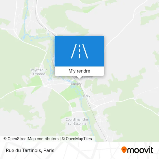 Rue du Tartinois plan