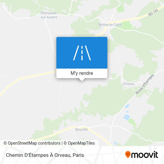 Chemin D'Étampes À Orveau plan