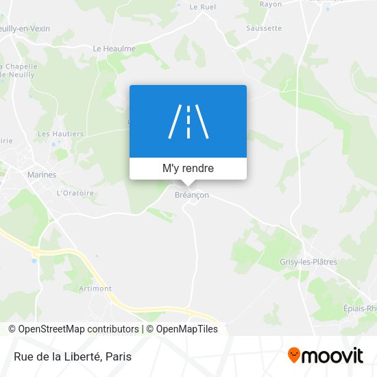 Rue de la Liberté plan