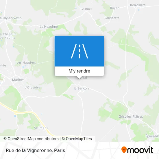 Rue de la Vigneronne plan