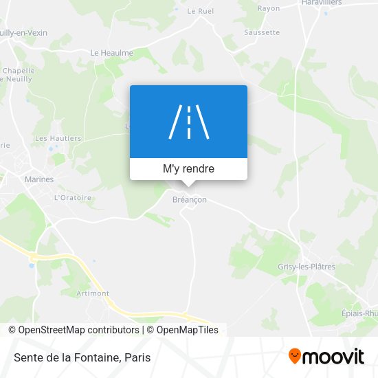 Sente de la Fontaine plan