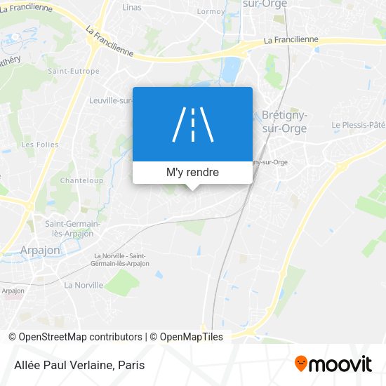Allée Paul Verlaine plan