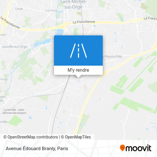 Avenue Édouard Branly plan