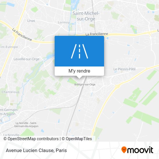 Avenue Lucien Clause plan