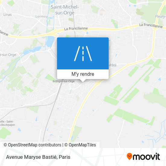 Avenue Maryse Bastié plan