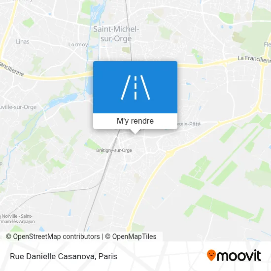 Rue Danielle Casanova plan