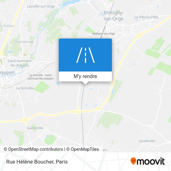 Rue Hélène Boucher plan