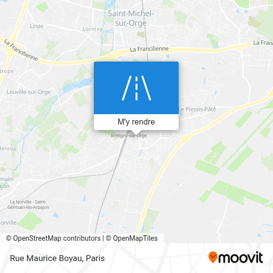 Rue Maurice Boyau plan