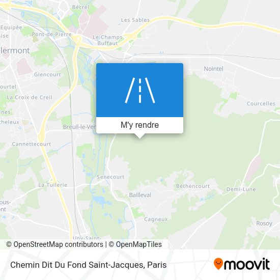 Chemin Dit Du Fond Saint-Jacques plan