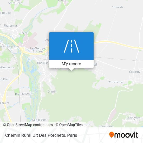 Chemin Rural Dit Des Porchets plan