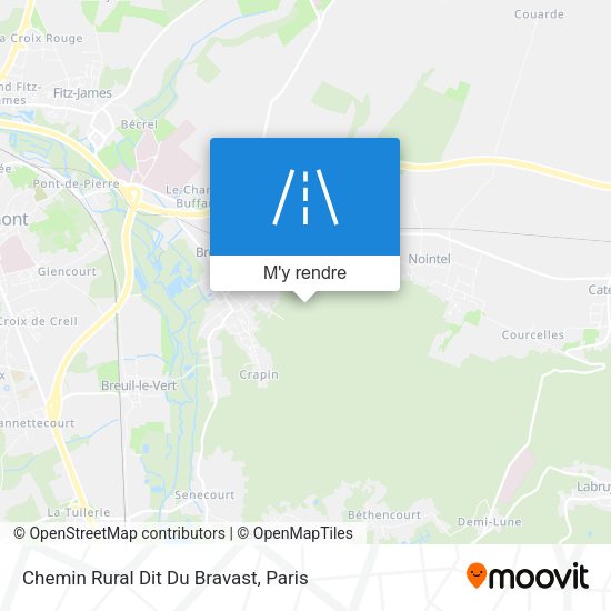 Chemin Rural Dit Du Bravast plan