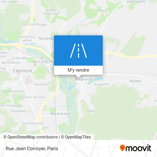 Rue Jean Corroyer plan