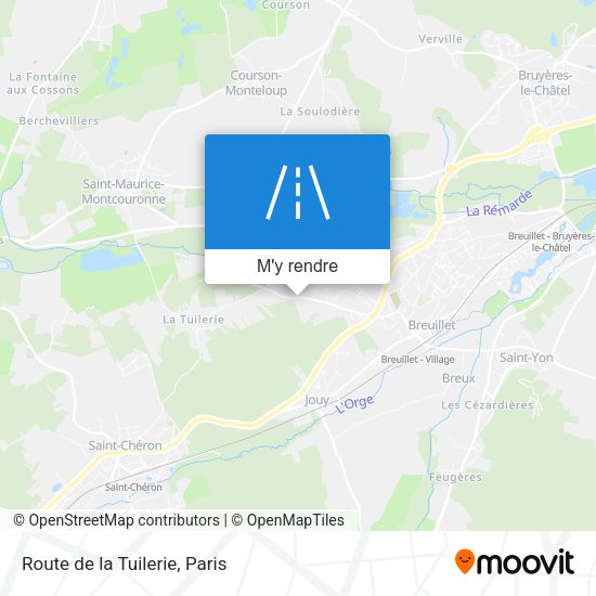 Route de la Tuilerie plan