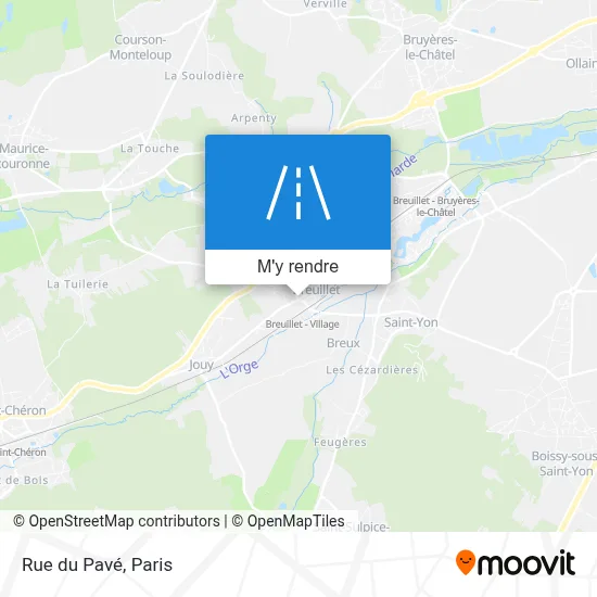 Rue du Pavé plan