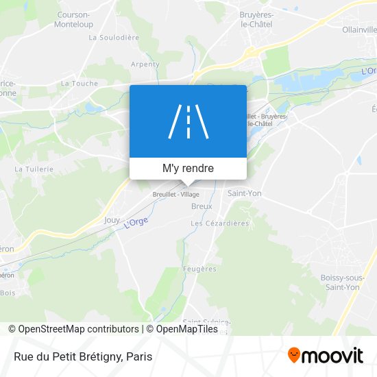 Rue du Petit Brétigny plan