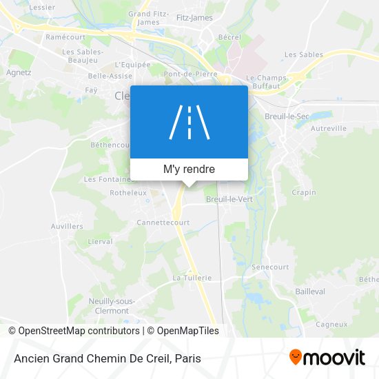 Ancien Grand Chemin De Creil plan