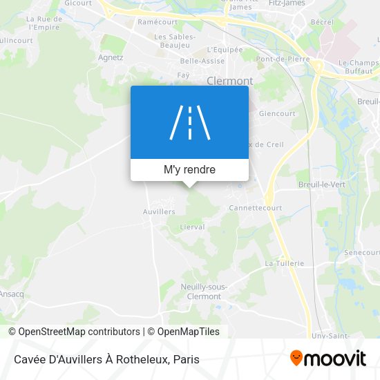 Cavée D'Auvillers À Rotheleux plan