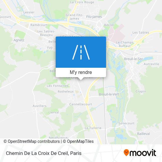 Chemin De La Croix De Creil plan