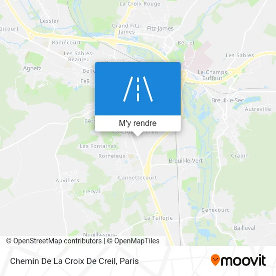 Chemin De La Croix De Creil plan