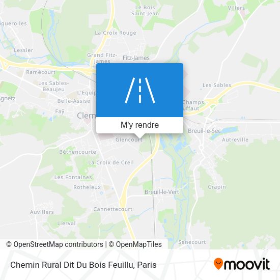 Chemin Rural Dit Du Bois Feuillu plan