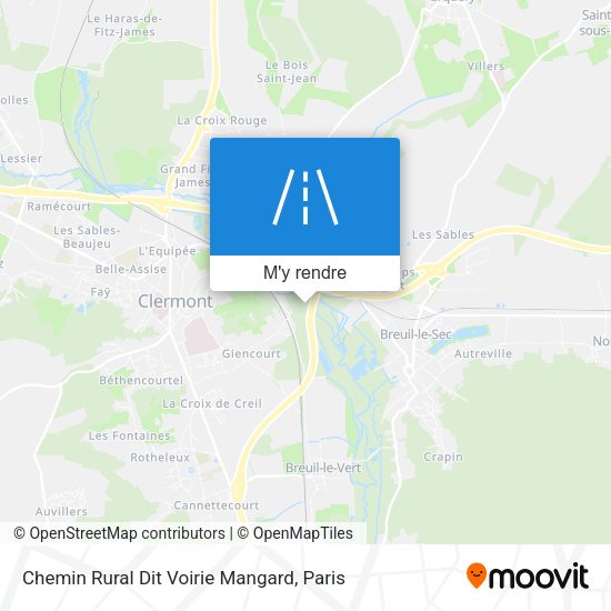 Chemin Rural Dit Voirie Mangard plan