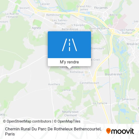 Chemin Rural Du Parc De Rotheleux Bethencourtel plan