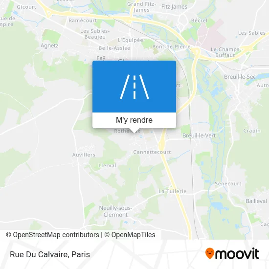 Rue Du Calvaire plan