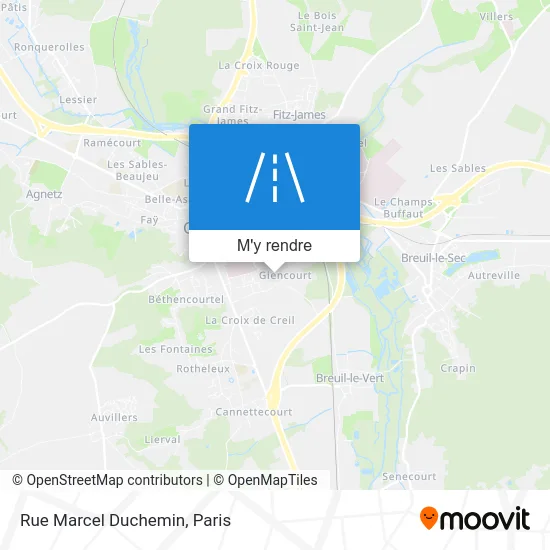 Rue Marcel Duchemin plan