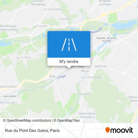Rue du Pont Des Gains plan
