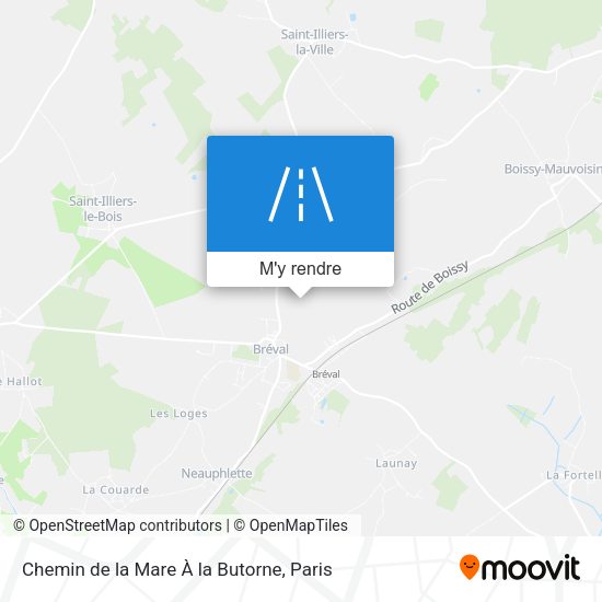 Chemin de la Mare À la Butorne plan