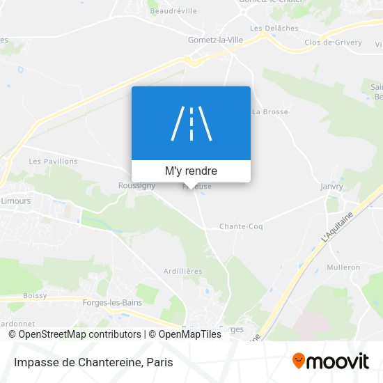 Impasse de Chantereine plan