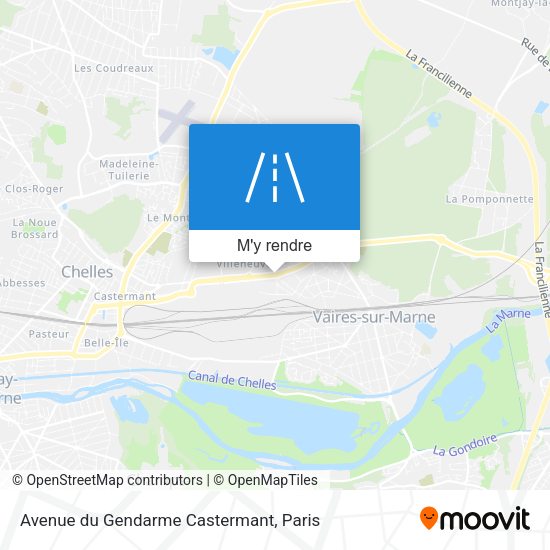 Avenue du Gendarme Castermant plan