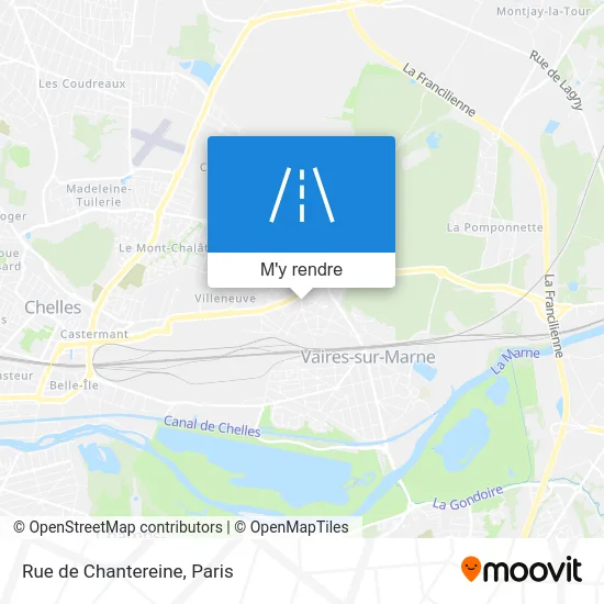 Rue de Chantereine plan