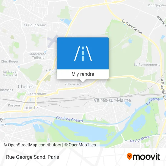 Rue George Sand plan