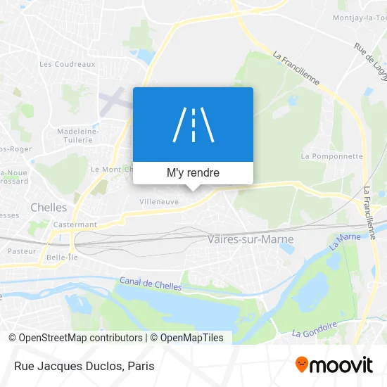 Rue Jacques Duclos plan