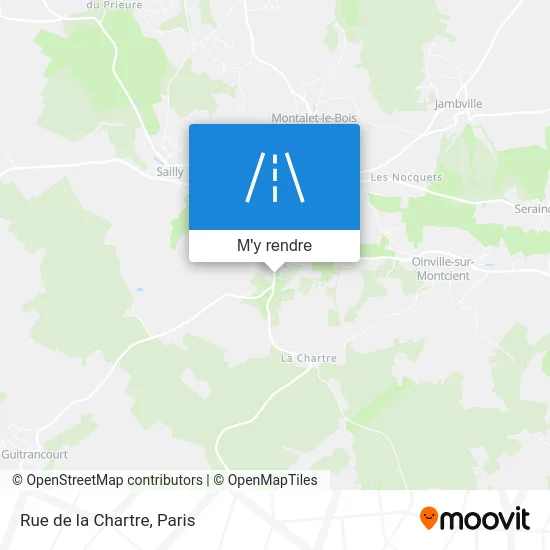 Rue de la Chartre plan