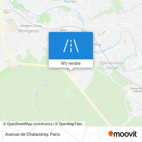 Avenue de Chalandray plan
