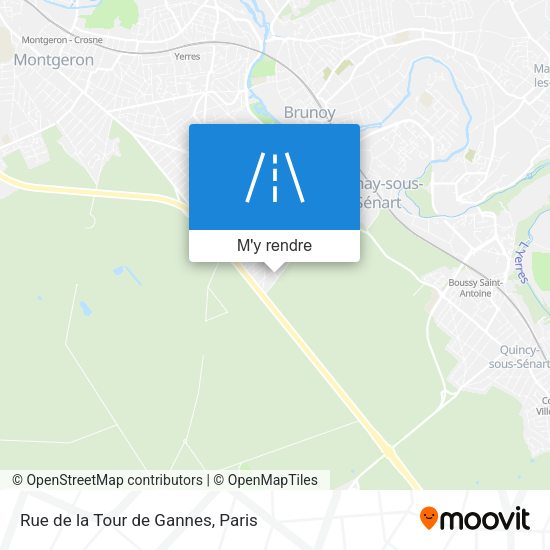 Rue de la Tour de Gannes plan