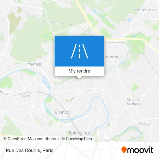 Rue Des Courlis plan