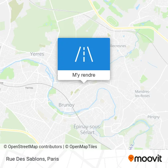 Rue Des Sablons plan