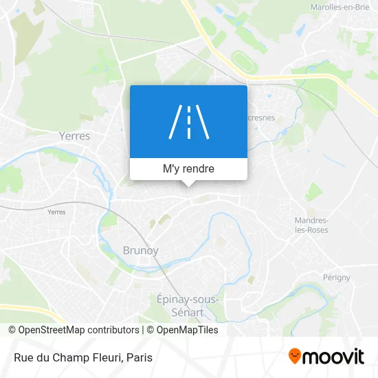 Rue du Champ Fleuri plan