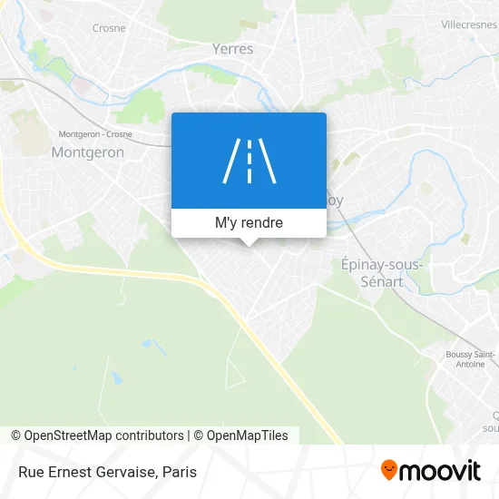 Rue Ernest Gervaise plan