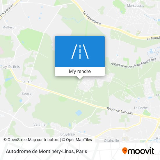 Autodrome de Montlhéry-Linas plan