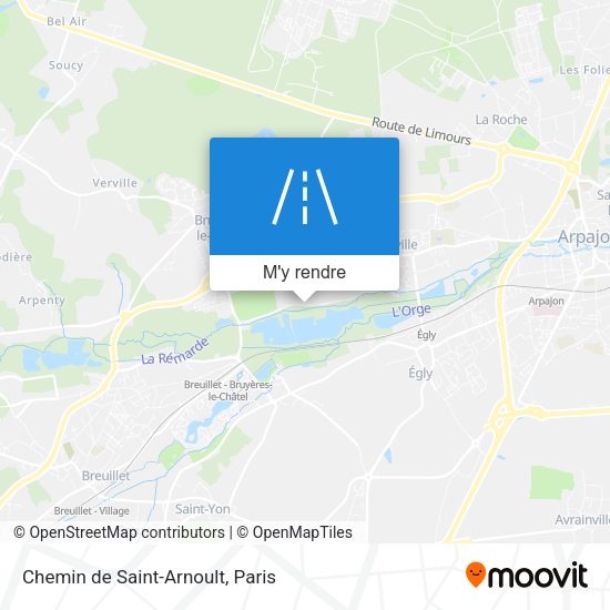 Chemin de Saint-Arnoult plan