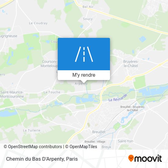 Chemin du Bas D'Arpenty plan