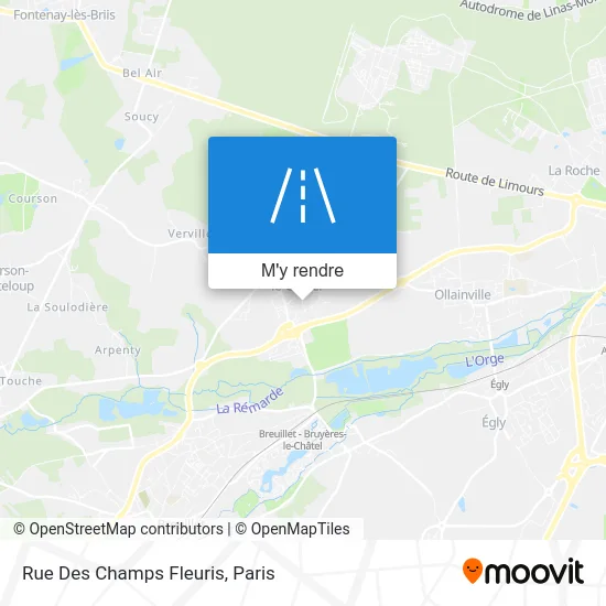 Rue Des Champs Fleuris plan