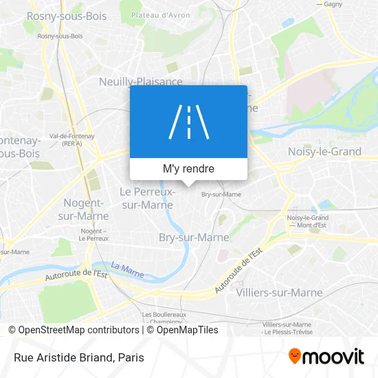 Rue Aristide Briand plan