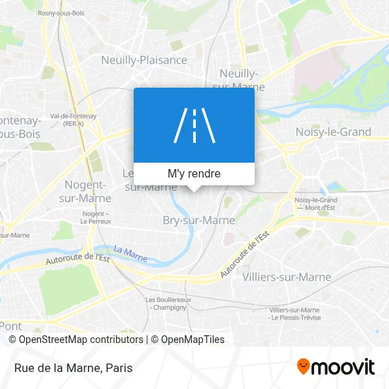 Rue de la Marne plan
