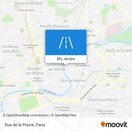 Rue de la Prairie plan