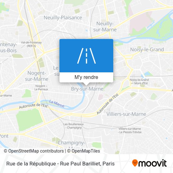 Rue de la République - Rue Paul Barilliet plan